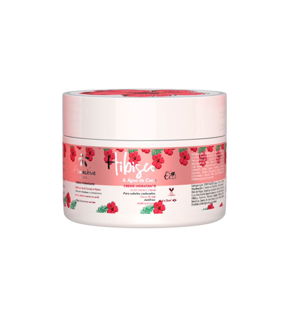 Hibisco un kokosriekstu ūdens maska