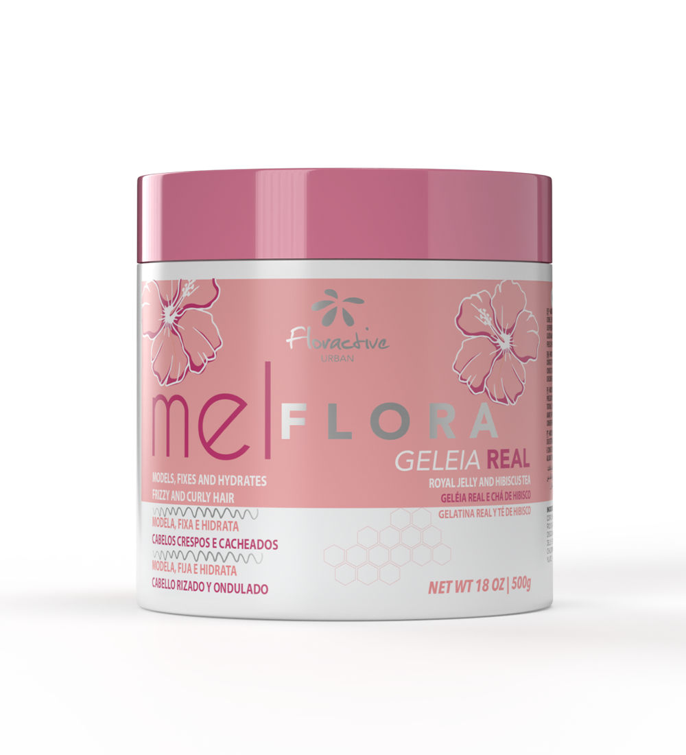 Mel Flora maska, kas piešķir matiem lokas un piešķir tiem formu